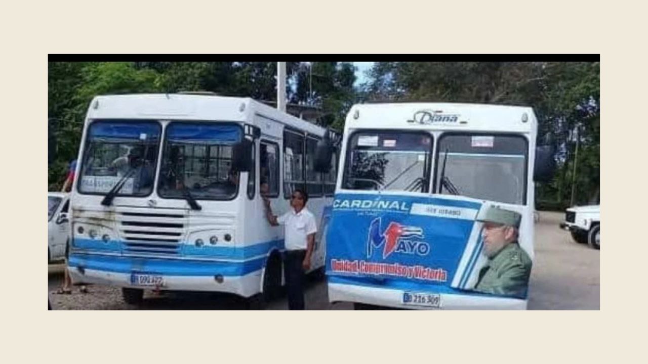 Sin gasolina para el pueblo, pero sí para la propaganda: transporte “milagroso” del Primero de Mayo